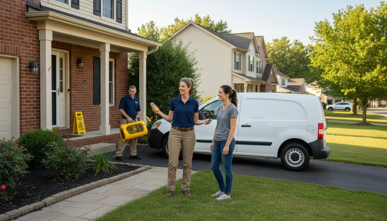 Residential water damage restoration in Georgetown, LA